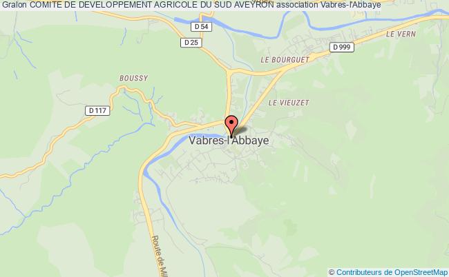 plan association Comite De Developpement Agricole Du Sud Aveyron Vabres-l'Abbaye