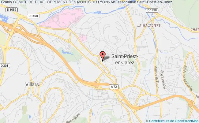 plan association Comite De Developpement Des Monts Du Lyonnais Saint-Priest-en-Jarez