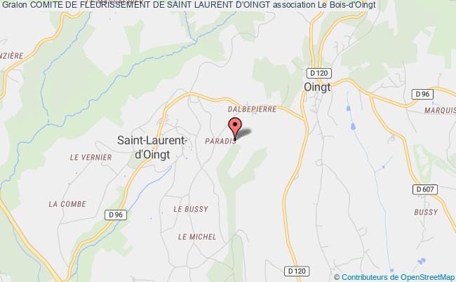 plan association Comite De Fleurissement De Saint Laurent D'oingt Val d'Oingt