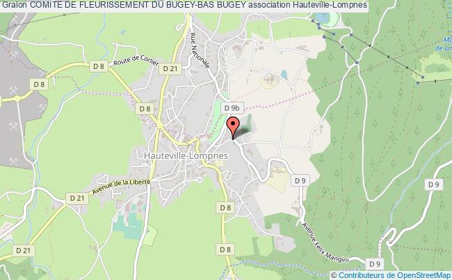 plan association Comite De Fleurissement Du Bugey-bas Bugey Hauteville-Lompnes
