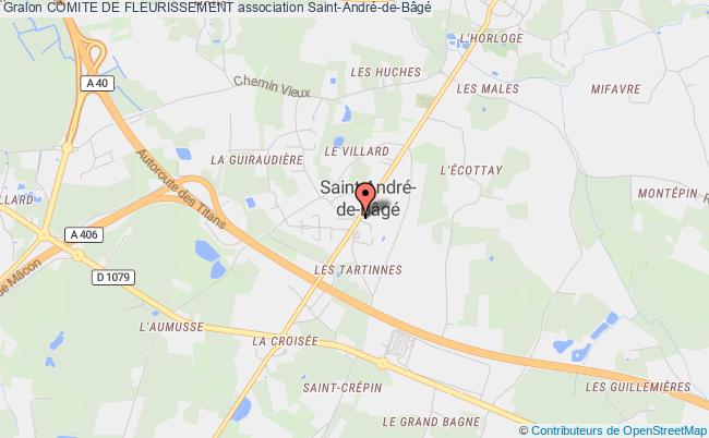plan association Comite De Fleurissement Saint-André-de-Bâgé