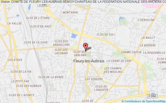 plan association Comite De Fleury Les Aubrais-semoy-chanteau De La Federation Nationale Des Anciens Combattants En Algerie Fleury-les-Aubrais