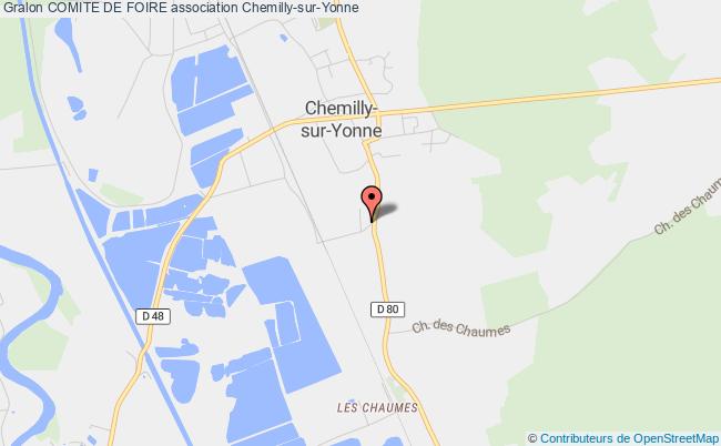 plan association Comite De Foire Chemilly-sur-Yonne