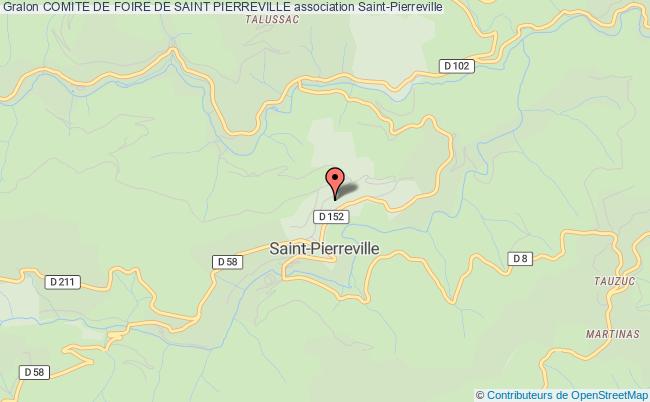 plan association Comite De Foire De Saint Pierreville Saint-Pierreville
