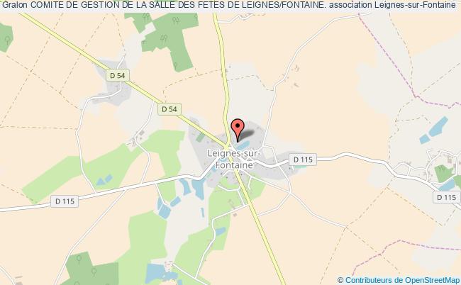 plan association Comite De Gestion De La Salle Des Fetes De Leignes/fontaine. Leignes-sur-Fontaine