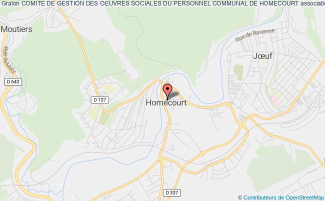 plan association Comite De Gestion Des Oeuvres Sociales Du Personnel Communal De Homecourt Homécourt