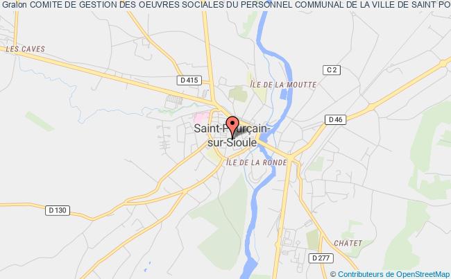 plan association Comite De Gestion Des Oeuvres Sociales Du Personnel Communal De La Ville De Saint Pourcain Sur Sioule Saint-Pourçain-sur-Sioule