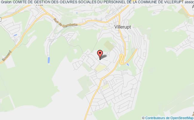 plan association Comite De Gestion Des Oeuvres Sociales Du Personnel De La Commune De Villerupt Villerupt