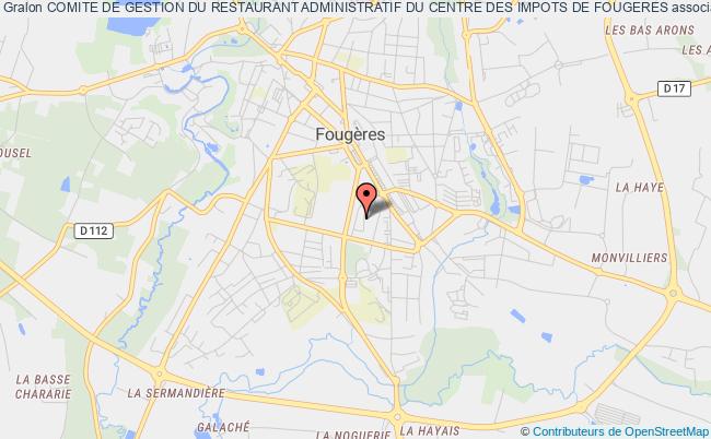 plan association Comite De Gestion Du Restaurant Administratif Du Centre Des Impots De Fougeres Fougères