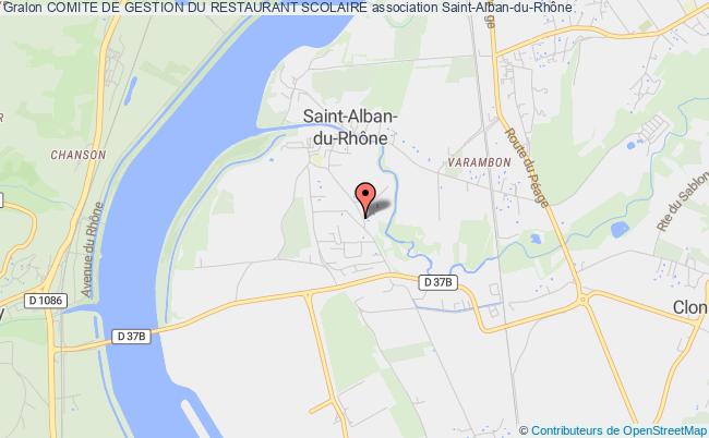 plan association Comite De Gestion Du Restaurant Scolaire Saint-Alban-du-Rhône