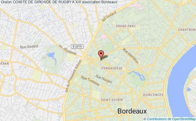 plan association Comite De Gironde De Rugby A Xiii Bordeaux
