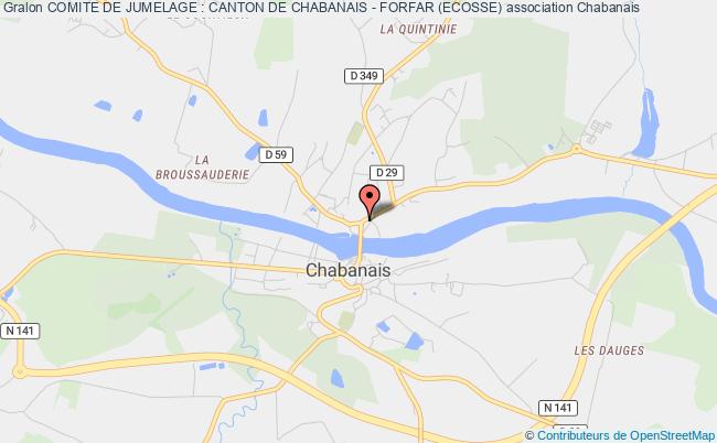 plan association Comite De Jumelage : Canton De Chabanais - Forfar (ecosse) Chabanais