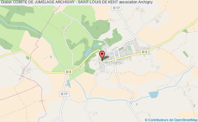 plan association Comite De Jumelage Archigny - Saint-louis De Kent Archigny