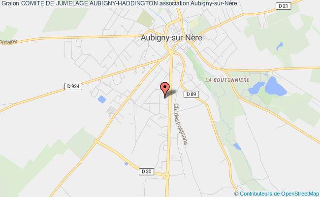 plan association Comite De Jumelage Aubigny-haddington Aubigny-sur-Nère