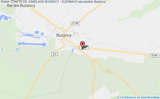 plan association Comite De Jumelage Buzancy - Elenbach Buzancy