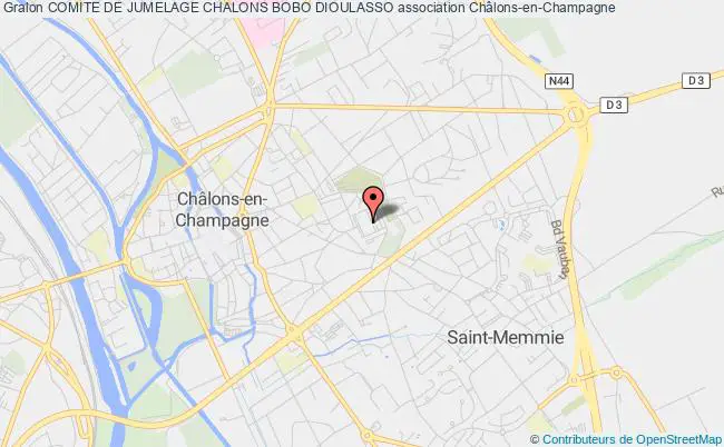 plan association Comite De Jumelage Chalons Bobo Dioulasso Châlons-en-Champagne