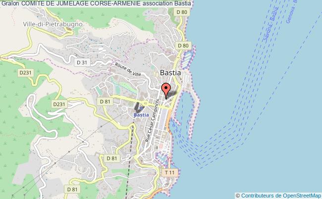 plan association Comite De Jumelage Corse-armenie Bastia