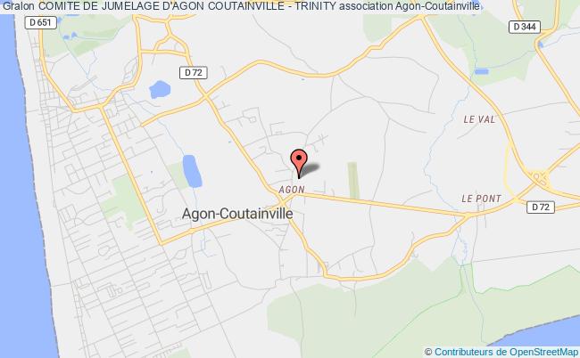 plan association Comite De Jumelage D'agon Coutainville - Trinity Agon-Coutainville