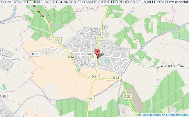 plan association Comite De Jumelage D'echanges Et D'amitie Entre Les Peuples De La Ville D'alenya Alénya