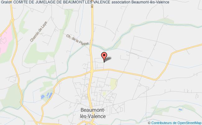 plan association Comite De Jumelage De Beaumont Les Valence Beaumont-lès-Valence