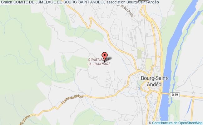 plan association Comite De Jumelage De Bourg Saint Andeol Bourg-Saint-Andéol