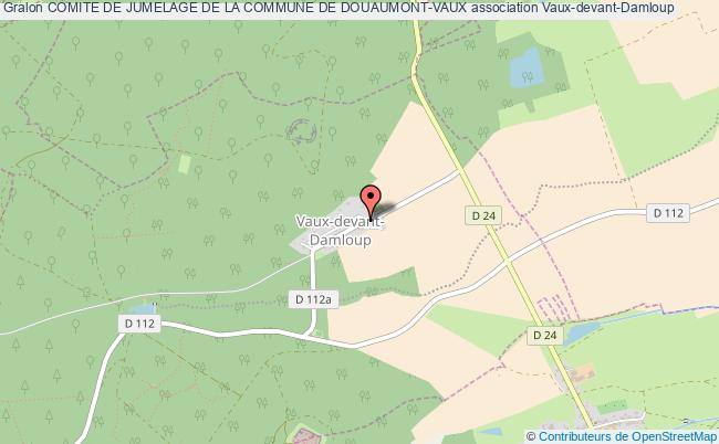 plan association Comite De Jumelage De La Commune De Douaumont-vaux Vaux-devant-Damloup