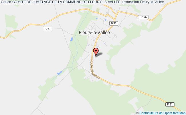 plan association ComitÉ De Jumelage De La Commune De Fleury-la-vallÉe Fleury-la-Vallée
