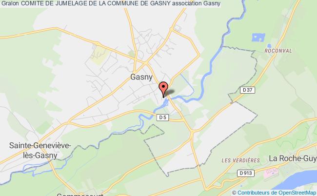 plan association Comite De Jumelage De La Commune De Gasny Gasny