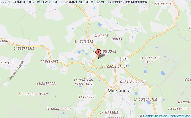 plan association Comite De Jumelage De La Commune De Marsaneix Marsaneix