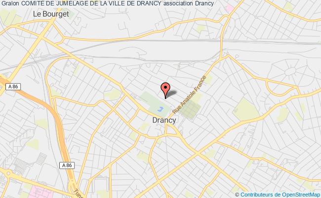 plan association Comite De Jumelage De La Ville De Drancy Drancy