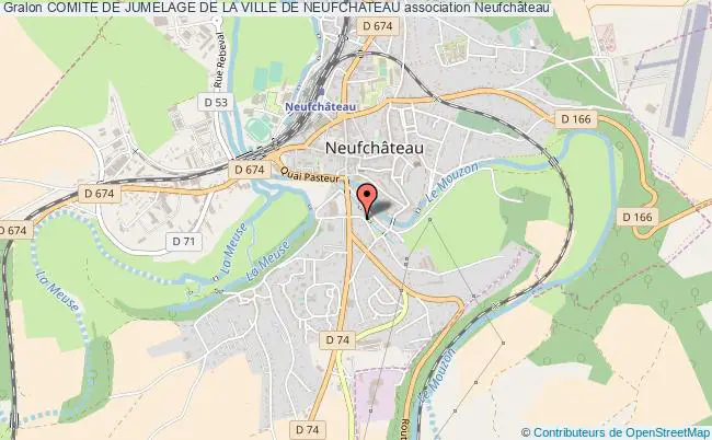 plan association Comite De Jumelage De La Ville De Neufchateau Neufchâteau