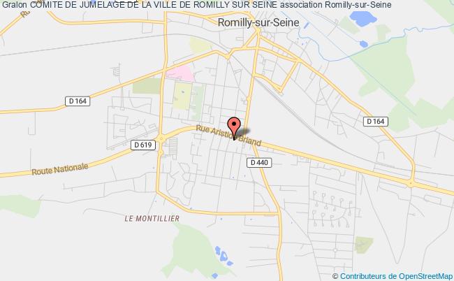 plan association Comite De Jumelage De La Ville De Romilly Sur Seine Romilly-sur-Seine