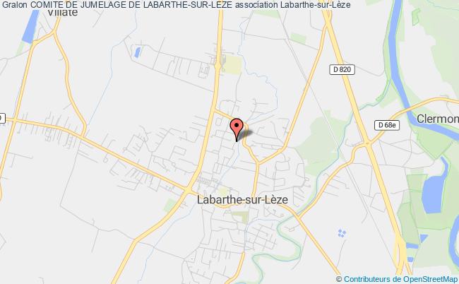 plan association Comite De Jumelage De Labarthe-sur-leze Labarthe-sur-Lèze