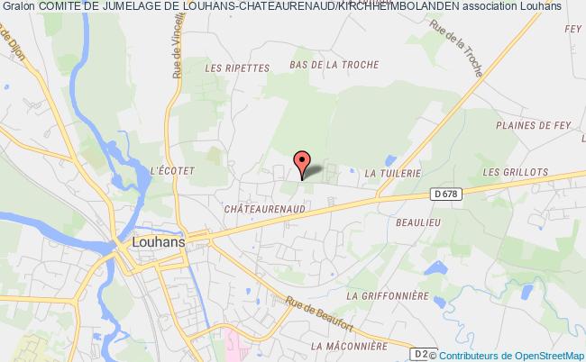 plan association Comite De Jumelage De Louhans-chateaurenaud/kirchheimbolanden Louhans