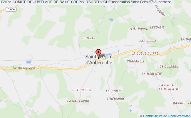 plan association Comite De Jumelage De Saint-crepin D'auberoche Saint-Crépin-d'Auberoche