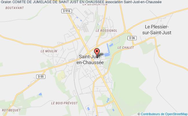 plan association Comite De Jumelage De Saint Just En Chaussee Saint-Just-en-Chaussée