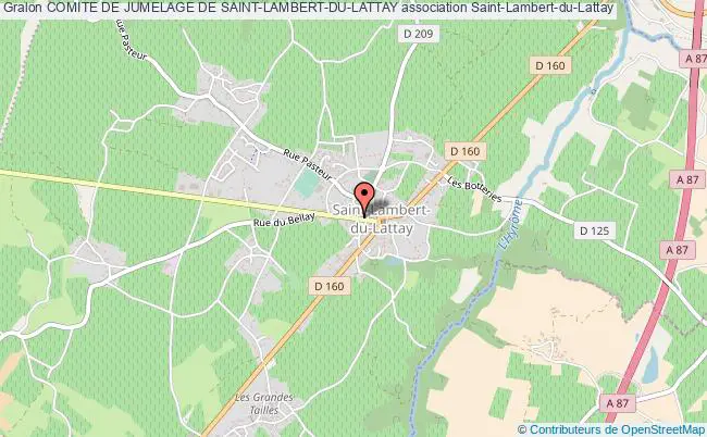 plan association Comite De Jumelage De Saint-lambert-du-lattay Saint-Lambert-du-Lattay