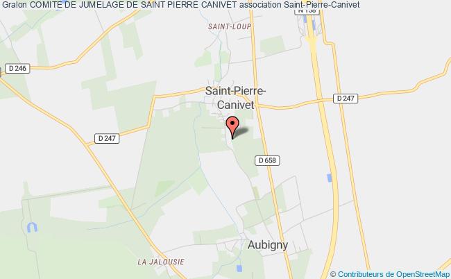 plan association Comite De Jumelage De Saint Pierre Canivet Saint-Pierre-Canivet