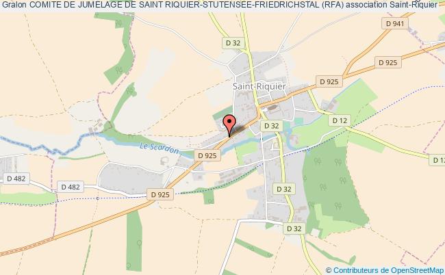 plan association Comite De Jumelage De Saint Riquier-stutensee-friedrichstal (rfa) Saint-Riquier