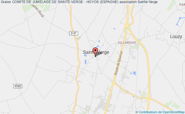 plan association Comite De Jumelage De Sainte-verge - Hoyos (espagne) Sainte-Verge
