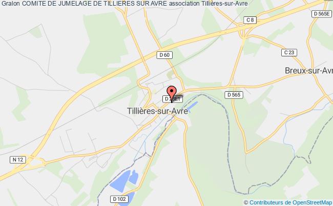 plan association Comite De Jumelage De Tillieres Sur Avre Tillières-sur-Avre