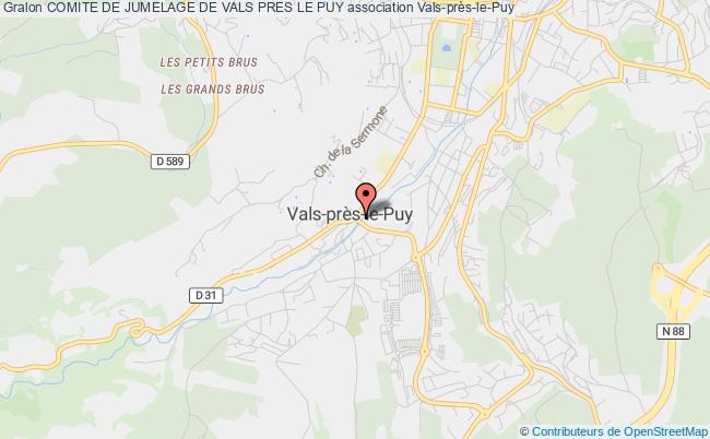 plan association Comite De Jumelage De Vals Pres Le Puy Vals-près-le-Puy