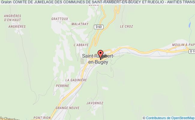 plan association Comite De Jumelage Des Communes De Saint-rambert-en-bugey Et Rueglio - AmitiÉs Transalpines Saint-Rambert-en-Bugey