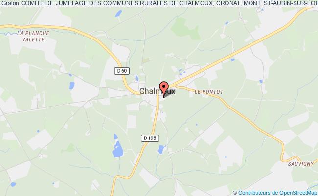 plan association Comite De Jumelage Des Communes Rurales De Chalmoux, Cronat, Mont, St-aubin-sur-loire Et Vitry-sur-loire Chalmoux