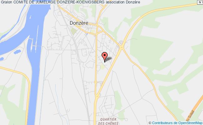 plan association Comite De Jumelage Donzere-koenigsberg Donzère