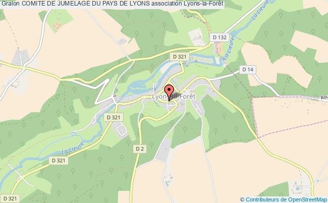 plan association Comite De Jumelage Du Pays De Lyons Lyons-la-Forêt