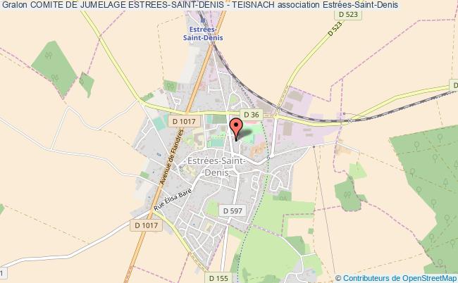 plan association Comite De Jumelage Estrees-saint-denis - Teisnach Estrées-Saint-Denis