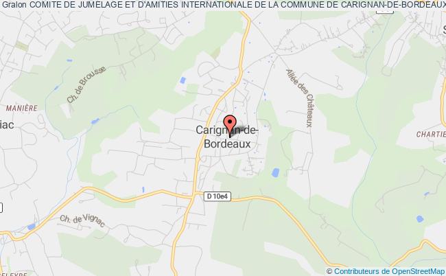 COMITE DE JUMELAGE ET D'AMITIES INTERNATIONALE DE LA COMMUNE DE CARIGNAN-DE-BORDEAUX