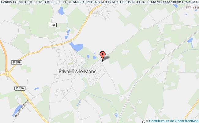 plan association Comite De Jumelage Et D'echanges Internationaux D'etival-les-le Mans Étival-lès-le-Mans