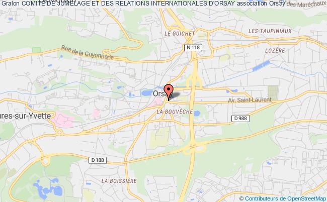 plan association Comite De Jumelage Et Des Relations Internationales D'orsay Orsay